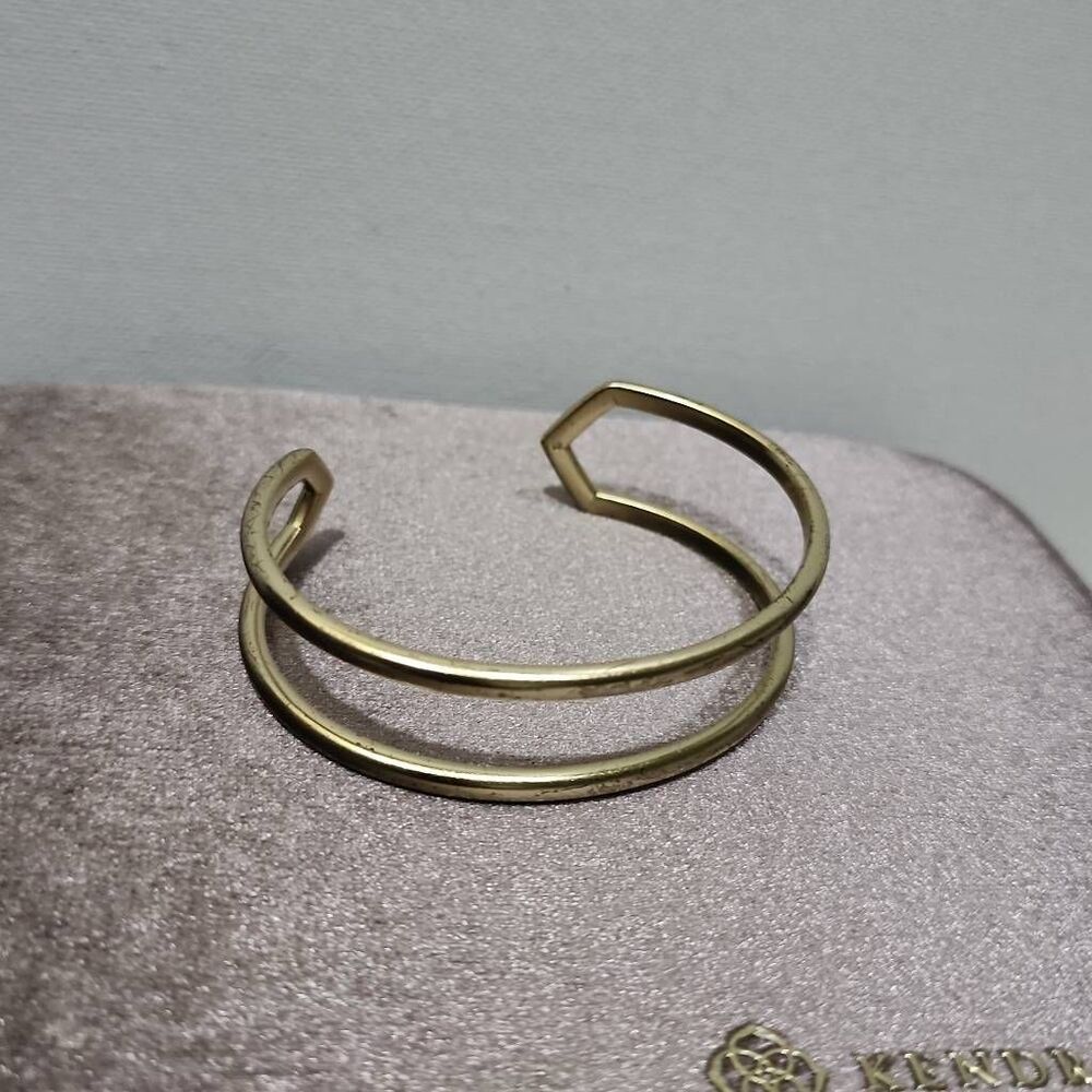 Kendra Scott double-row cuff bracelet.
